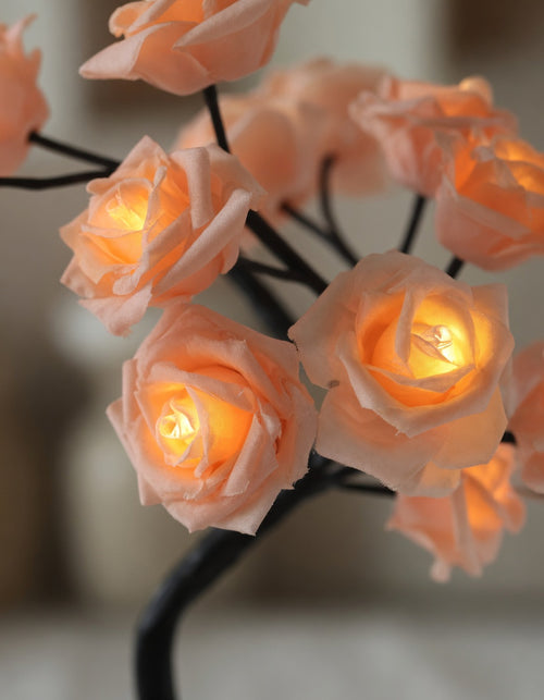 LED Rose Tree Lamp with Warm Glow Lighting